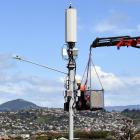 A 5G tower recently upgraded in Highcliff Rd, in Dunedin. PHOTO: STEPHEN JAQUIERY
