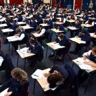 Taieri College pupils sit a practice exam in preparation for NCEA. Photo: Peter McIntosh