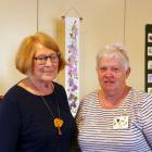 North Otago Embroiderers’ Guild member Margaret Wing (left) and president Patricia Edmondston...