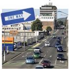One-way should stay in Cumberland St, central Dunedin, the NZ Transport Agency says. PHOTO:...