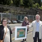 Fundraising for the future of the old Sims Engineering site at Port Chalmers are (from left) Port...