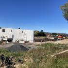 The first large wall of the new Mosgiel Pool has been put up. PHOTO: JESSICA WILSON
