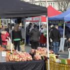Shoppers at the Otago Farmers Market. PHOTO: ODT Files.