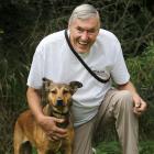 Gordon Fitzgerald with his dog Lia, whose pursuit of a rabbit at Halswell Quarry ended in a $200...