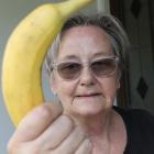 Rose Kerr is against giving out free bananas in supermarkets after she slipped and fell on a...