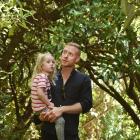 Sam Foley with his daughter Frankie (4) at the Rhododendron Dell in his beloved Dunedin Botanic...