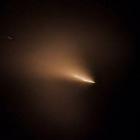 A Russian space rocket slowly burns up over the West Coast on Thursday night. PHOTO: MELANIE RIDDLE