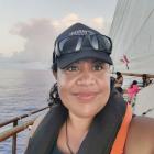 Faumuina Felolini Maria Tafuna’i sailing on  waka Fa’afaite from Tahiti to Rarotonga as part of...