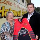 Halswell Hornets Rugby League Club secretary Michelle Harding and president Devon Harding with...