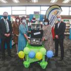 Celebrating the launch of the Healthy Home Toolbox are (from left) Waitaki District Council chief...