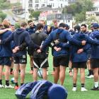 The Highlanders at a training session last month. PHOTO: LINDA ROBERTSON