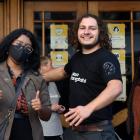 Excited to have a space for Dunedin’s younger folk to hang out in are (from left) Dunedin youth...