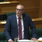 Dunedin Labour MP Dr David Clark defends his performance as a minister. PHOTO: PARLIAMENT TV