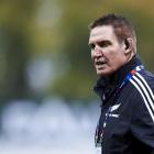 Black Ferns coach Glenn Moore before the test against France in Pau last year. PHOTO: GETTY IMAGES