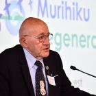 Upoko o Awarua Sir Tipene O’Regan speaks at the Murihiku Regeneration Science and Innovation...