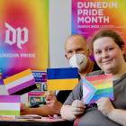 Showing the power of flags are (from left) Willem Rolston, Theodora Morris, Ash Joubert and Tara...