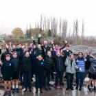 Roxburgh Area School pupils with principal Paul McDowall and Roxburgh Pool Punawai Ora ‘‘Safe...