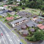 An aerial view of the Aaron Lodge self-isolation quarantine facility in Kaikorai Valley Rd, in...