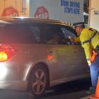 A drink-driving police check-point. PHOTO: ODT FILES