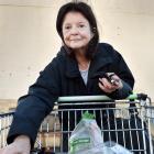 Jo Scott, of Arrowtown, with her groceries at Countdown Andersons Bay after yesterday’s Budget...