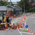 Work on the Green Island roundabout began in March. Photo: Linda Robertson 