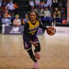 Otago Nuggets guard Tahjere McCall handles the ball during last night’s win over the Southland...