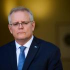 Scott Morrison is isolating at home with his family. Photo: Getty Images