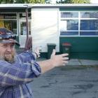 Tokoiti Primary School principal Shannon McDougall shows the route of a paper road through a...