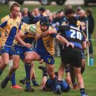 Valley captain Sam Sturgess on the charge against Excelsior in the Citizens Shield game last...
