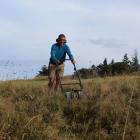 Ace cutter Dave Mclean cuts a swathe through long grass in preparation for the Leith Cross...