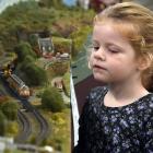 Jordan Patterson (4), of Mosgiel, looks on at the American N scale railroad by the Central Otago...