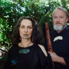 Taonga puoro players Ariana Tikao and Alistair Fraser will perform with the DSO. PHOTO: SUPPLIED