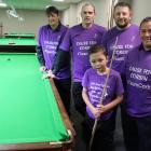 Gore snooker players (from left) Craig Bradbury, Shannon Swain, Regan Dawson and Mike Grattan...