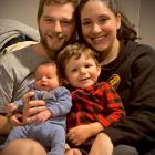 Mother Rhi Tuatini and father Shay Saunders welcomed baby Micah into the world at Lincoln...