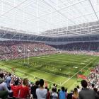 An artist's impression of Canterbury's multi-use arena. Image: Supplied