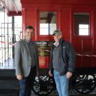 Southland MP Joseph Mooney (left) and Lumsden Heritage Trust chairman John Titter opened up the A...