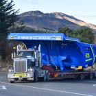 A 24-tonne dump truck tray is transported to Macraes Mine yesterday afternoon. PHOTO: GREGOR...