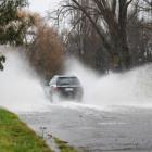 Surface flooding in Avonside, Christchurch. Photo: RNZ 