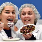 Food science and marketing student Georgia Mcintyre (21, left), of Christchurch, and food science...