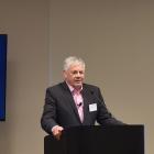 Pacific Edge chairman Chris Gallaher addresses the company’s annual shareholders’ meeting in...