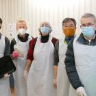 Pasta Cafe volunteers (from left) Basil Tan, Kim Wilkinson, Catherina Remers, David McNeill and...