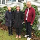 Hospice volunteers gardeners (from left) Maureen Baty (81), Irene Vare (88) and Heather Hore (75)...