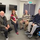Members of the Dunedin Korero Group are (from left) Graeme Dixon, community aphasia adviser Meryl...