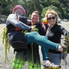 The Right Track co-founders John (left) and Helen Finch with programme facilitator Brenton...