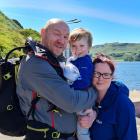 Cromwell couple Keith Riddell and Leighann Cochrane, pictured with their son, Arran (3), who are...