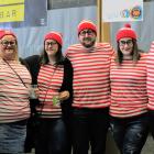 Invercargill friends (from left) Kiri Hogan, Megan Johnstone, Jodie Young, Greg Forbes, Jena...