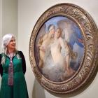 Dunedin painter Anita DeSoto looks at an old master by Solomon J. Solomon, the likes of which...