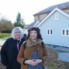 Lawrence community events and tourism co-ordinator Rachel Taylor (right) and St Patrick’s Church...