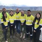 Some of the Santana Minerals team members working from Bendigo Station are (from left) geologist...