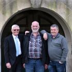Set to depart the Dunedin City Council are (from left) Crs Chris Staynes, Doug Hall and Mike Lord...